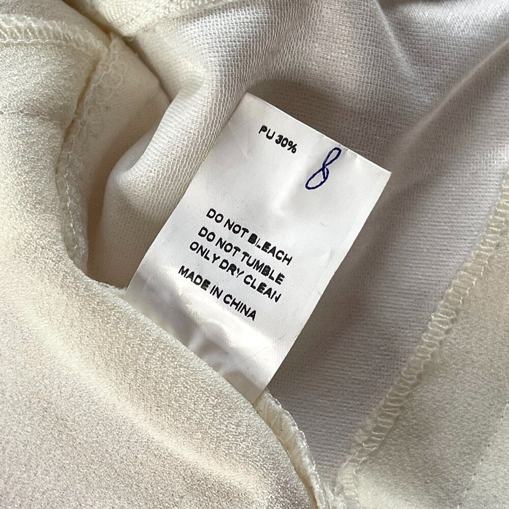 NEW C.Luce Bone White Zipper Vest in Women's Large - Picture 8 of 8
